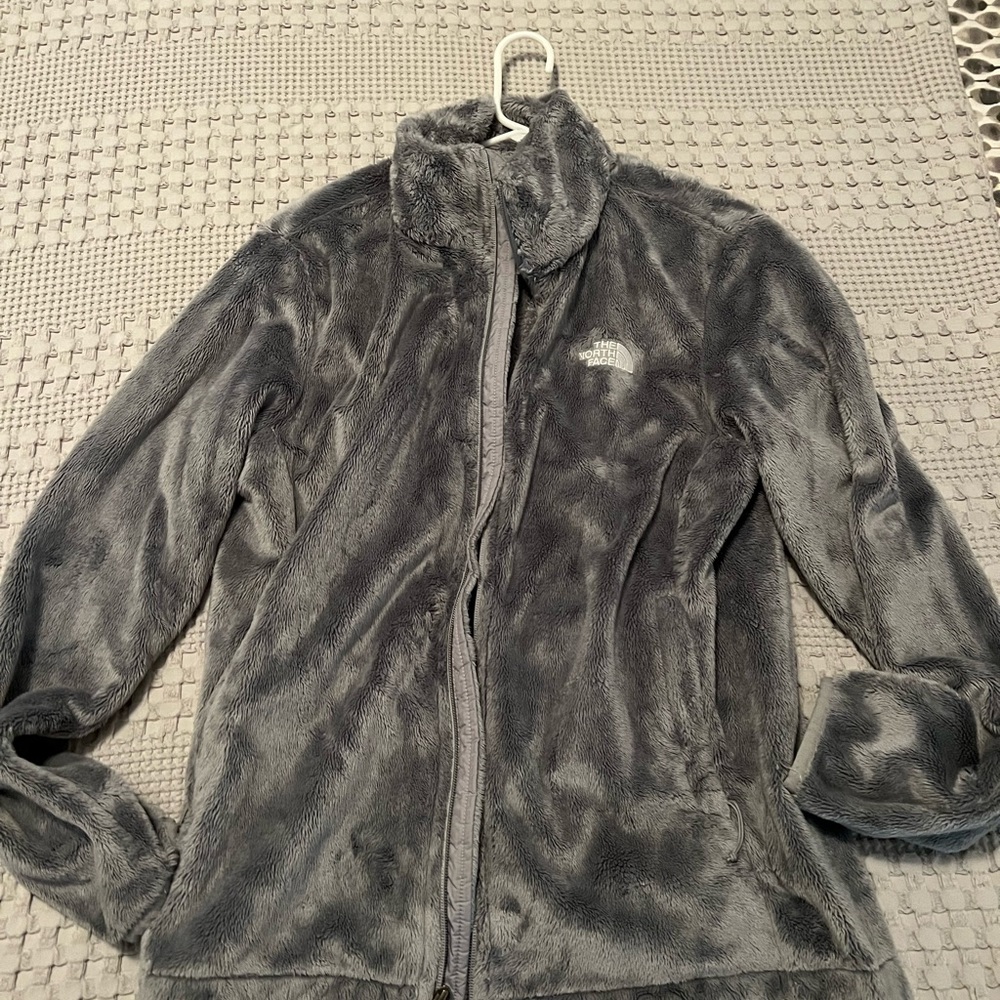 North Face jacket Gray/Silver Size Large Zip Up